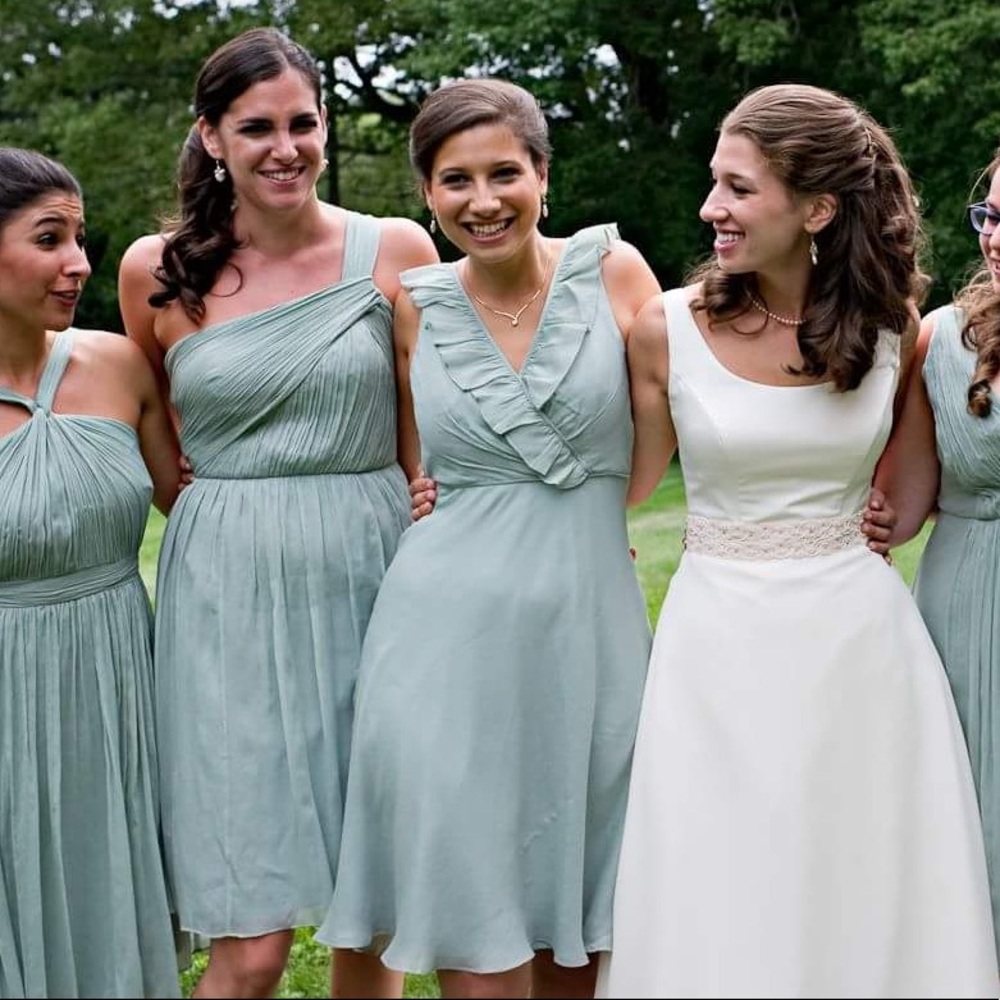 Size 6 JCrew bridesmaid dress in Sea Foam Green